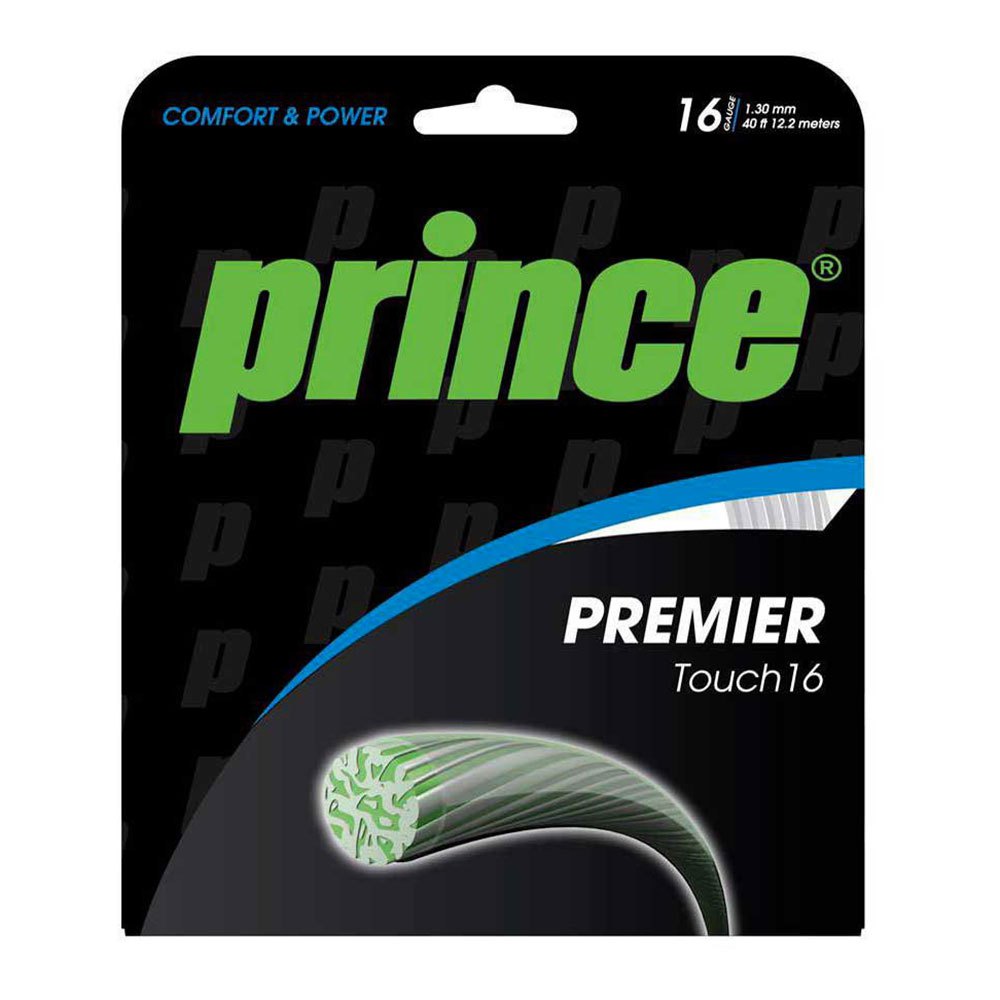 prince premier touch 12 m tennis single string argenté 1.30 mm