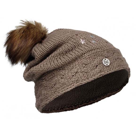 buff ® knitted&polar junior beanie marron  garçon