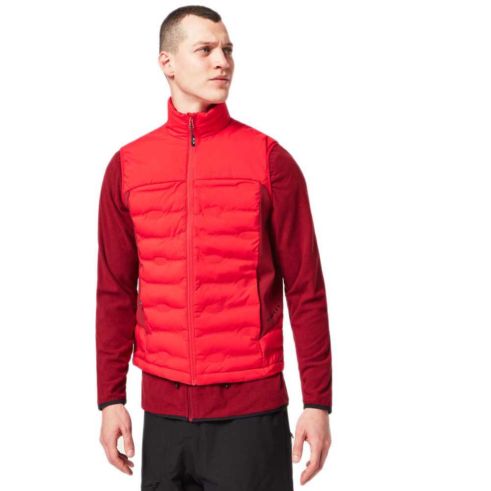 oakley apparel ellipse rc quilted vest rouge m homme