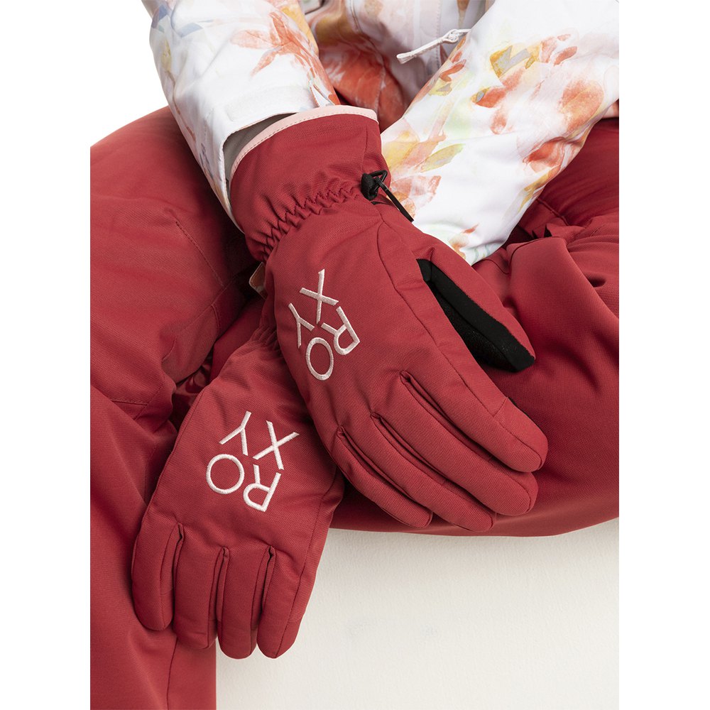 roxy freshfields gloves rouge s femme