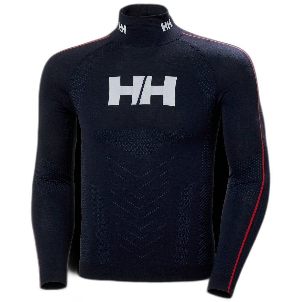 helly hansen h1 pro lifa merino race top sweatshirt bleu s homme