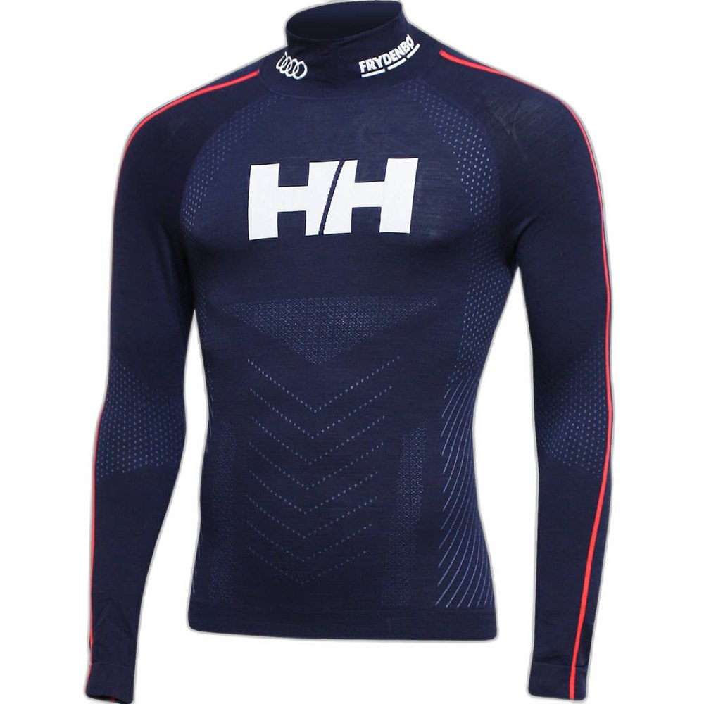 helly hansen h1 pro lifa merino race top sweatshirt bleu l homme