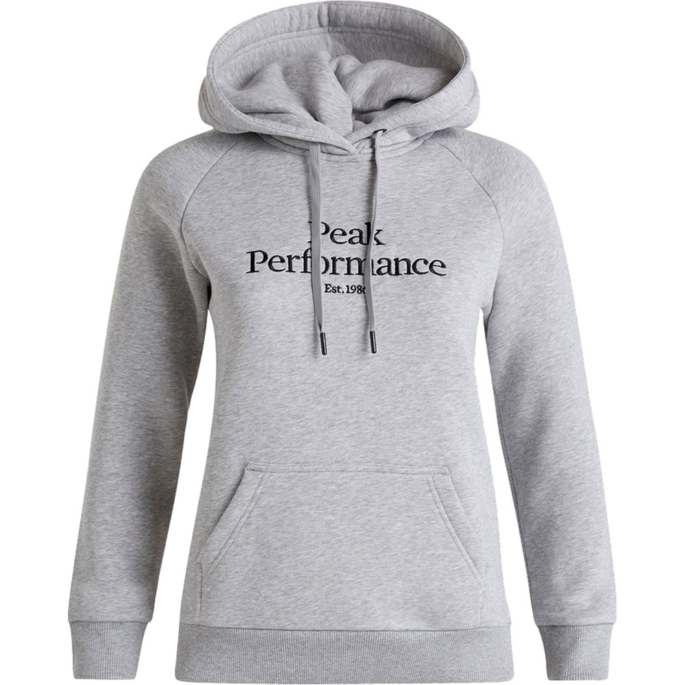 peak performance original hoodie gris l femme