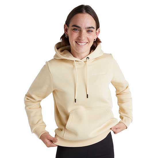 peak performance original small logo hoodie beige xs femme
