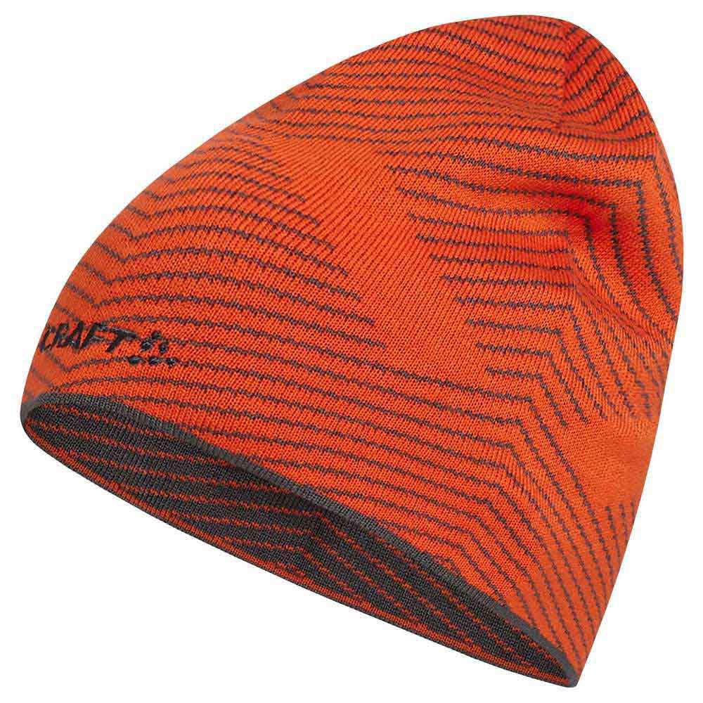 craft core race knit beanie orange s-m homme