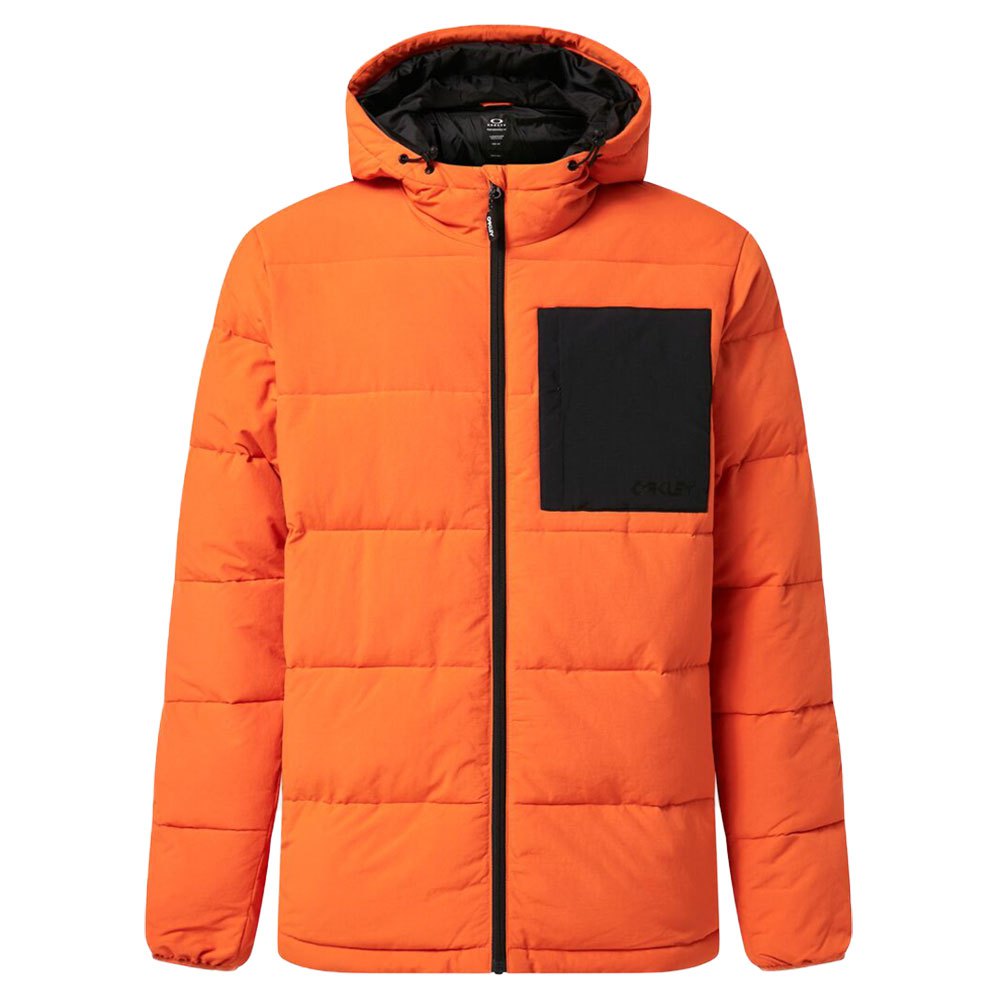 oakley apparel tahoe puffy rc jacket orange m homme
