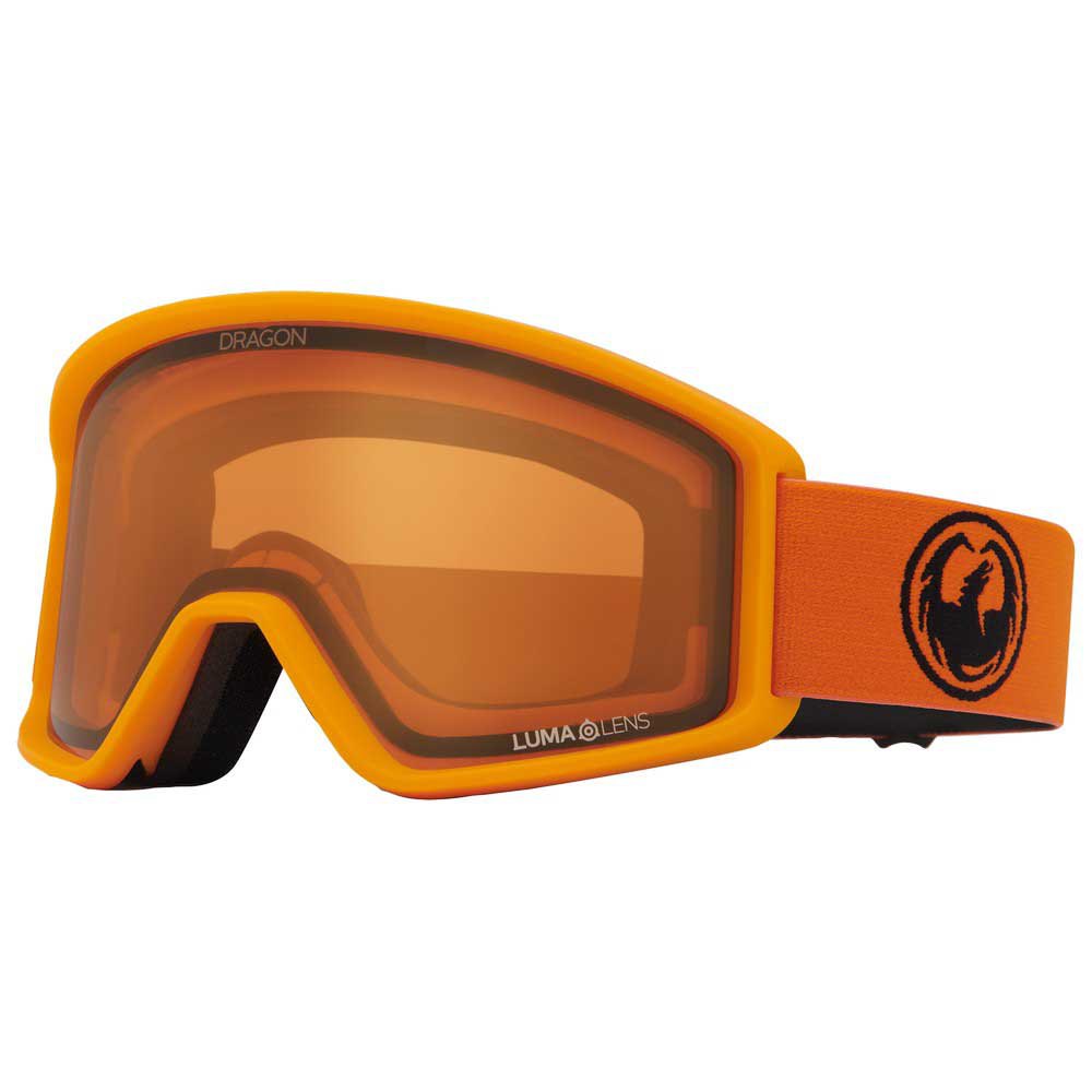 dragon alliance dr dxt otg ski goggles orange lumalens amber/cat2