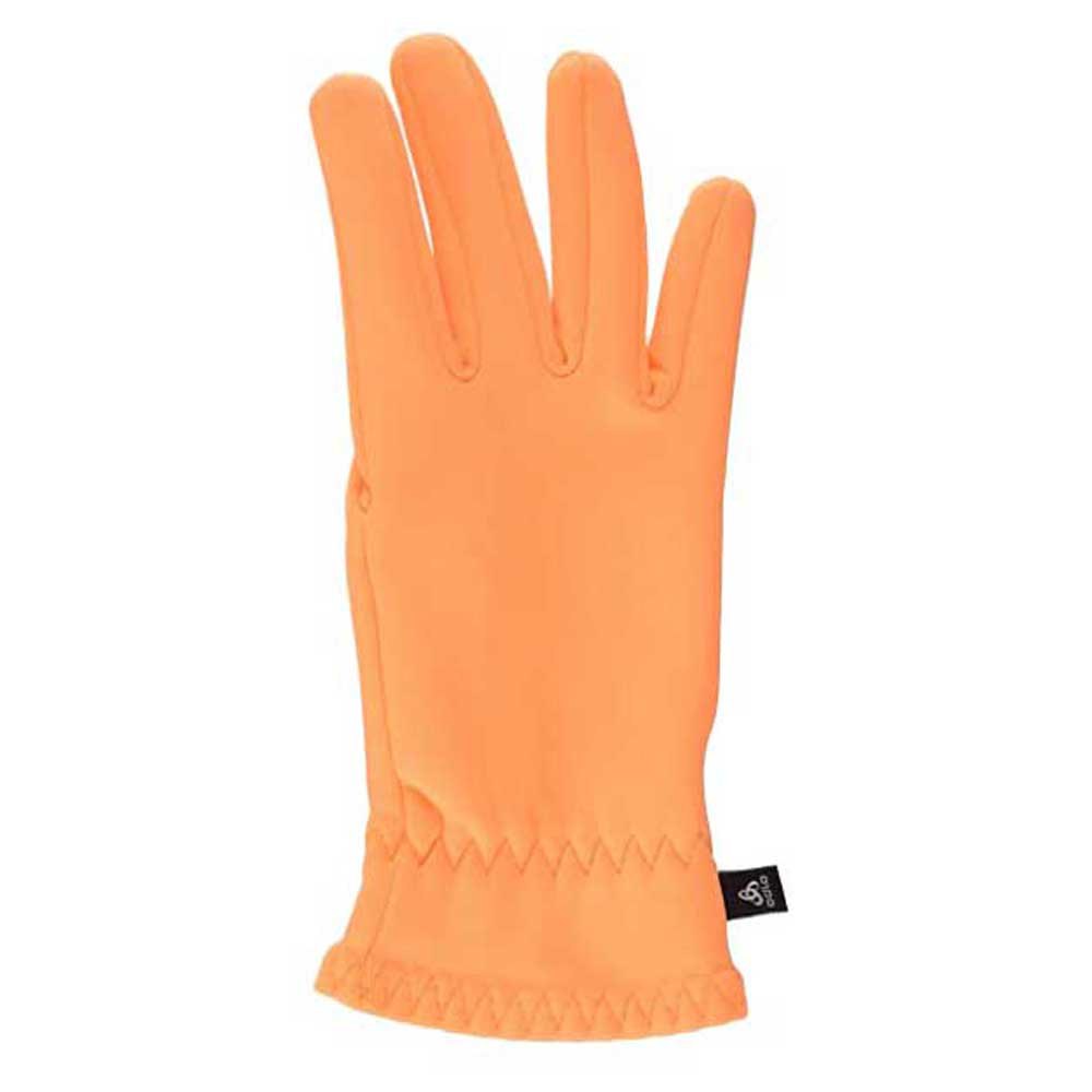 odlo stretch fleece gloves orange xs garçon
