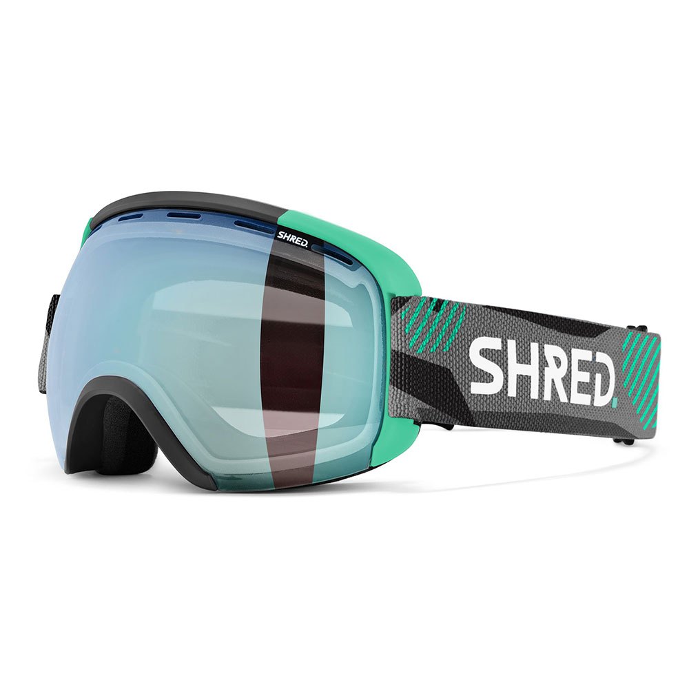 shred exemplify ski goggles vert cbl 2.0 deep blue mirror/cat2