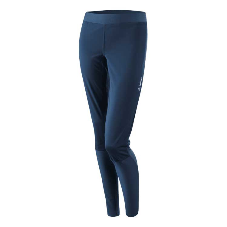 loeffler carbon ws warm leggings bleu s / regular femme