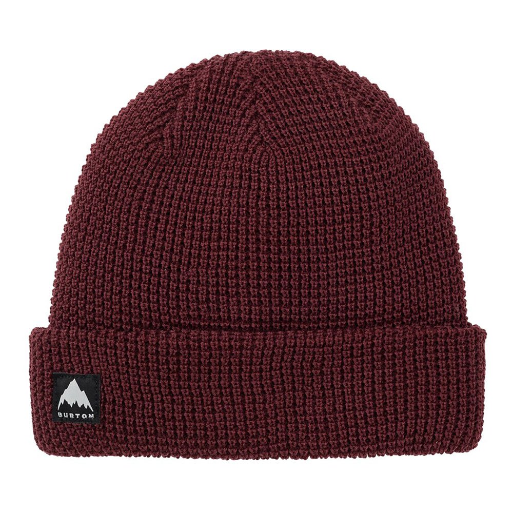 burton recycled waffle beanie rouge  homme