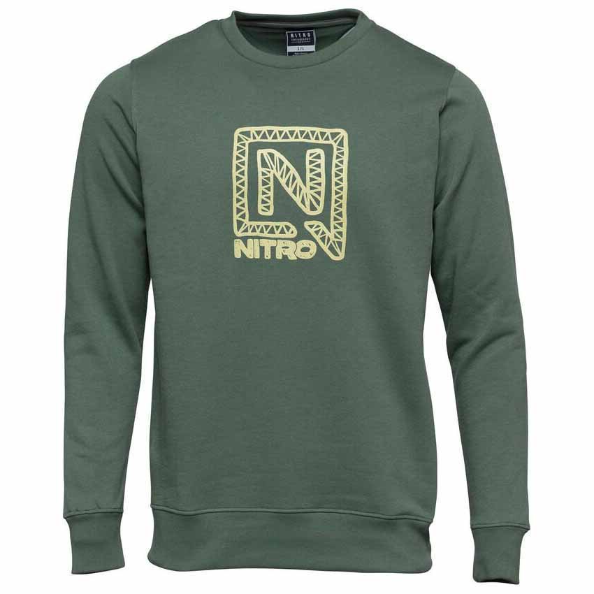 nitro marker crew sweatshirt vert m homme