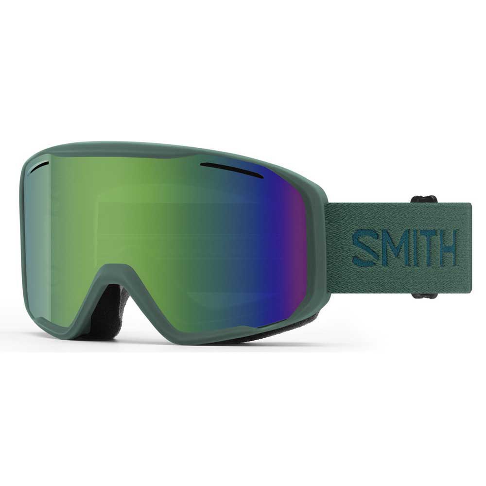 smith blazer ski goggles vert green solx mirror antifog/cat3