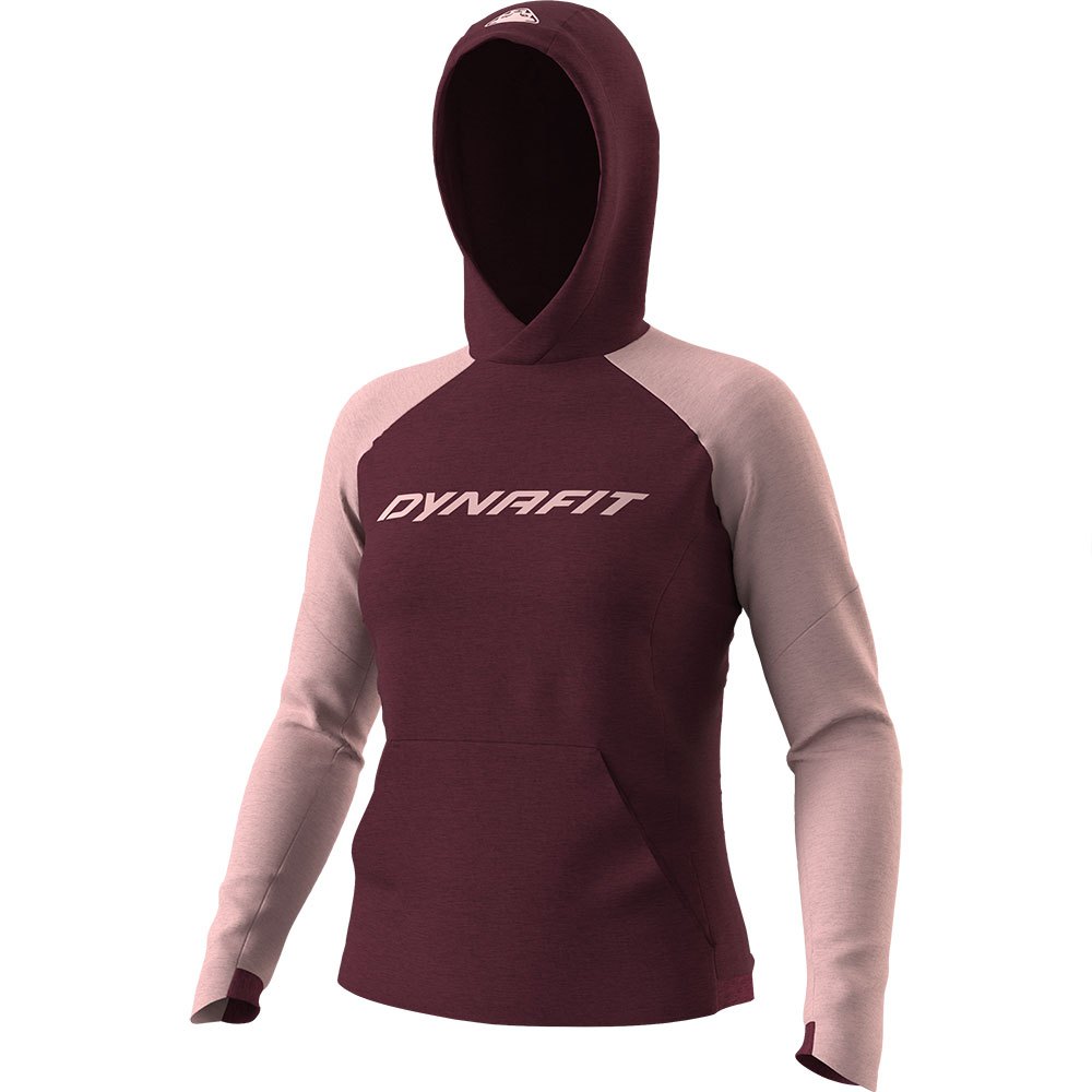dynafit 24/7 polartec® hoodie fleece rouge s femme