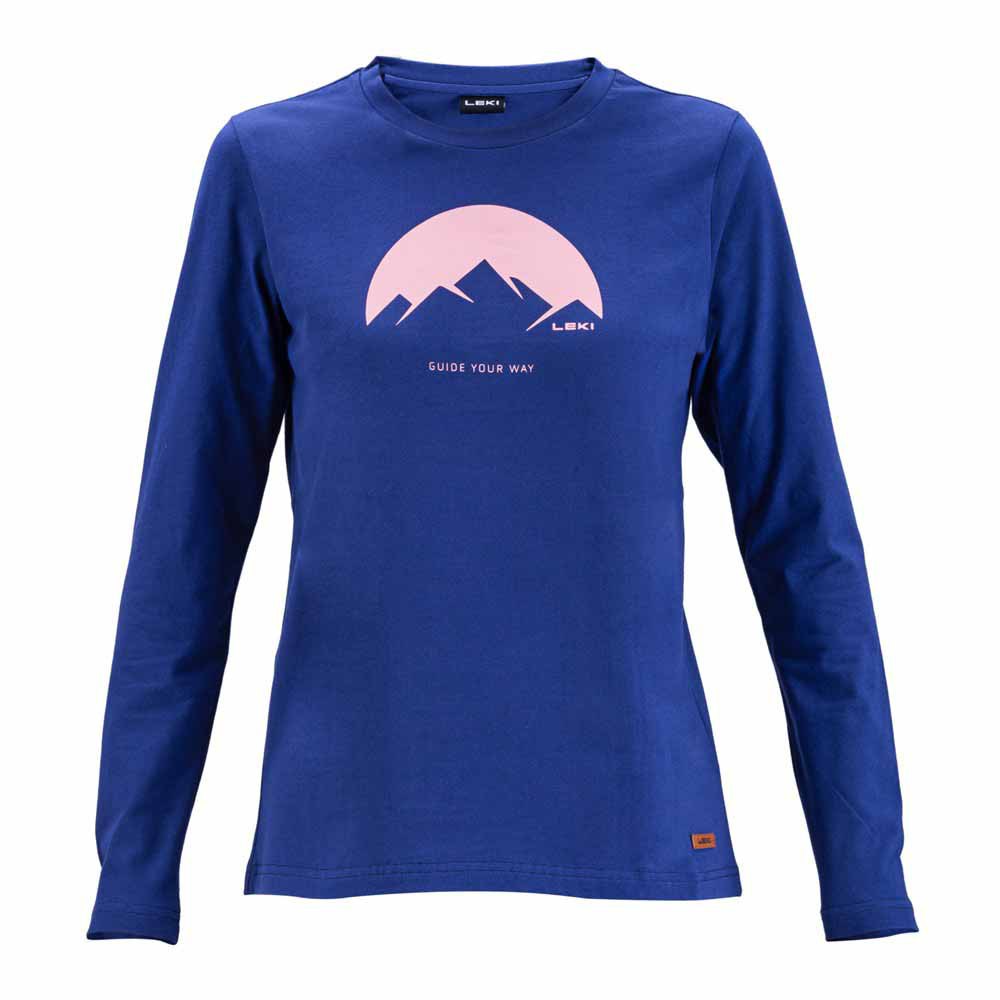 leki alpino 34322311 long sleeve t-shirt bleu l femme