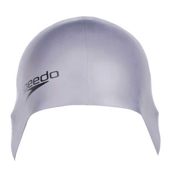 speedo plain moulded silicone swimming cap gris