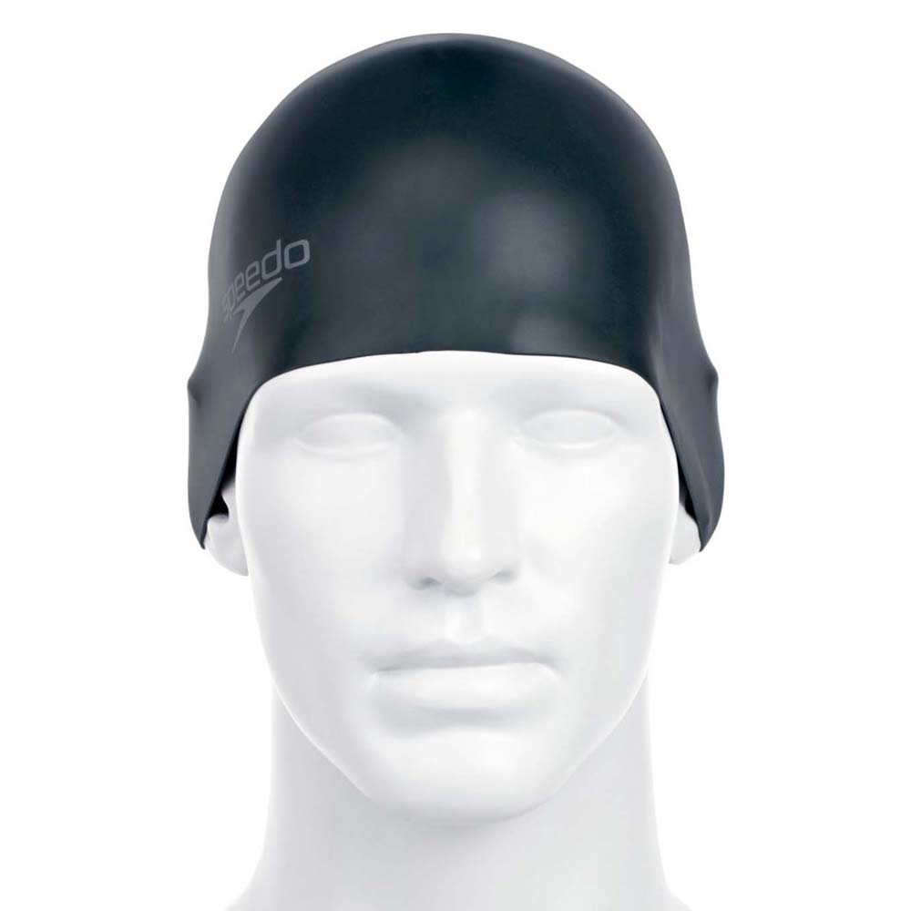 speedo plain moulded silicone swimming cap noir