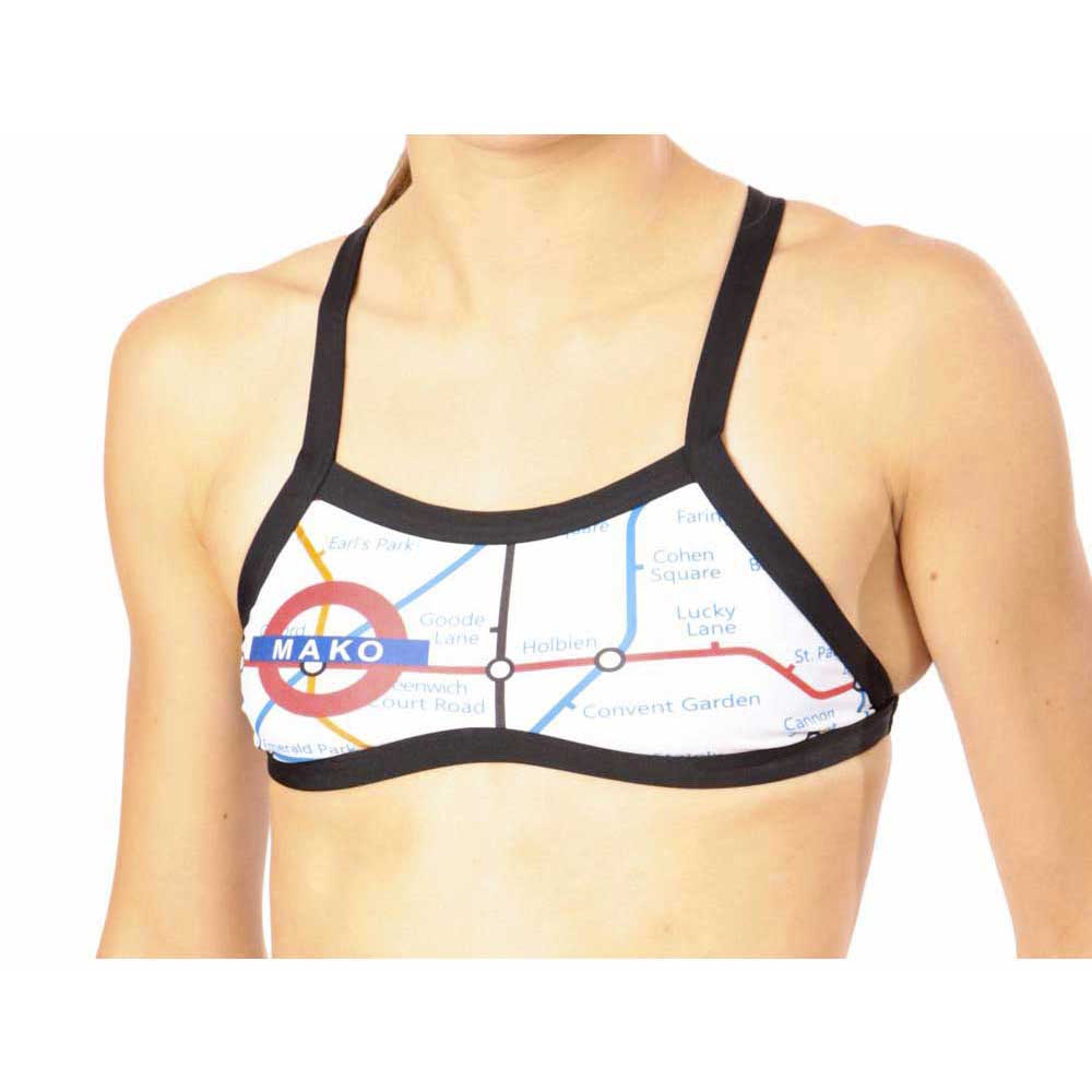 mako sunkissed subway bikini top blanc fr 34 femme