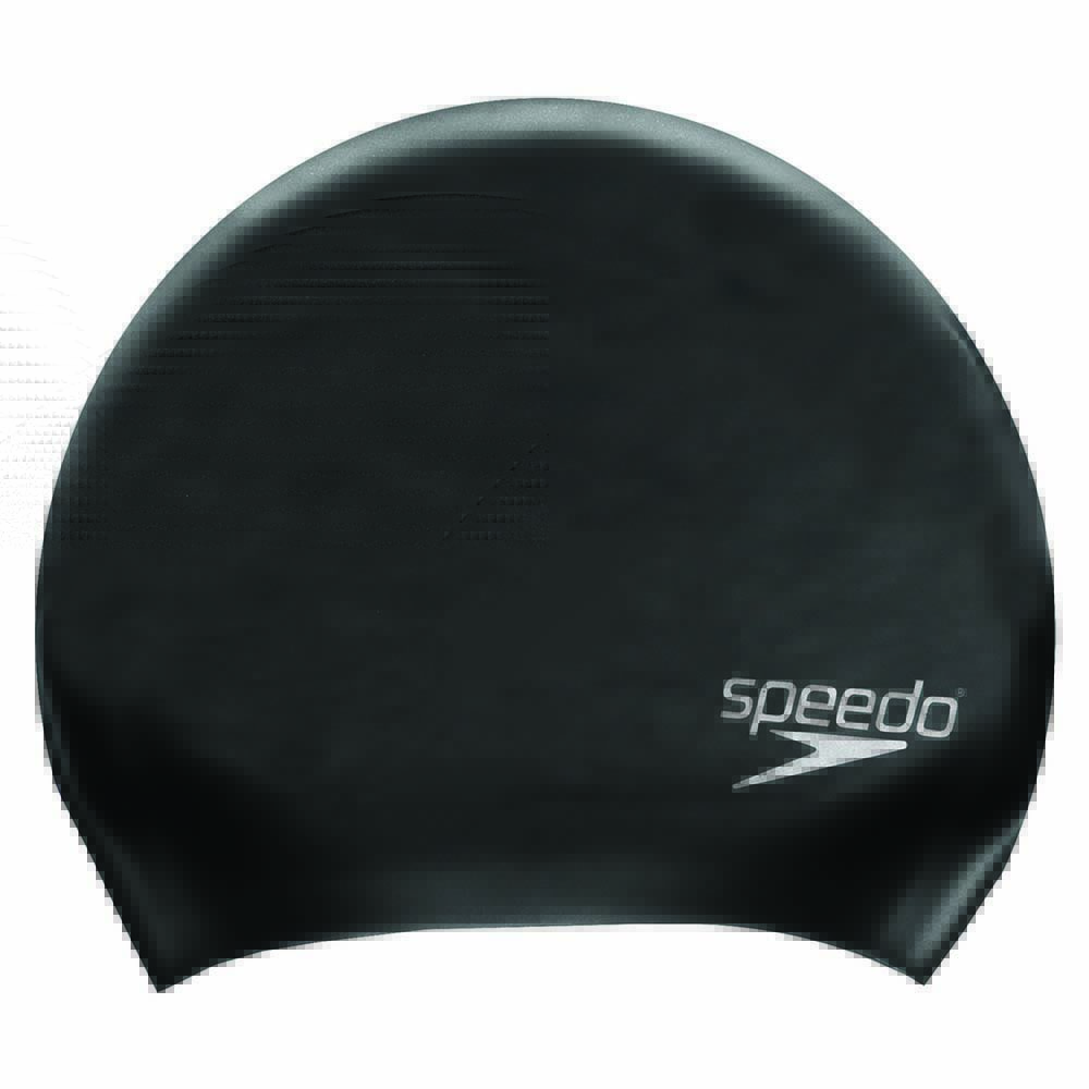 speedo long hair swimming cap noir