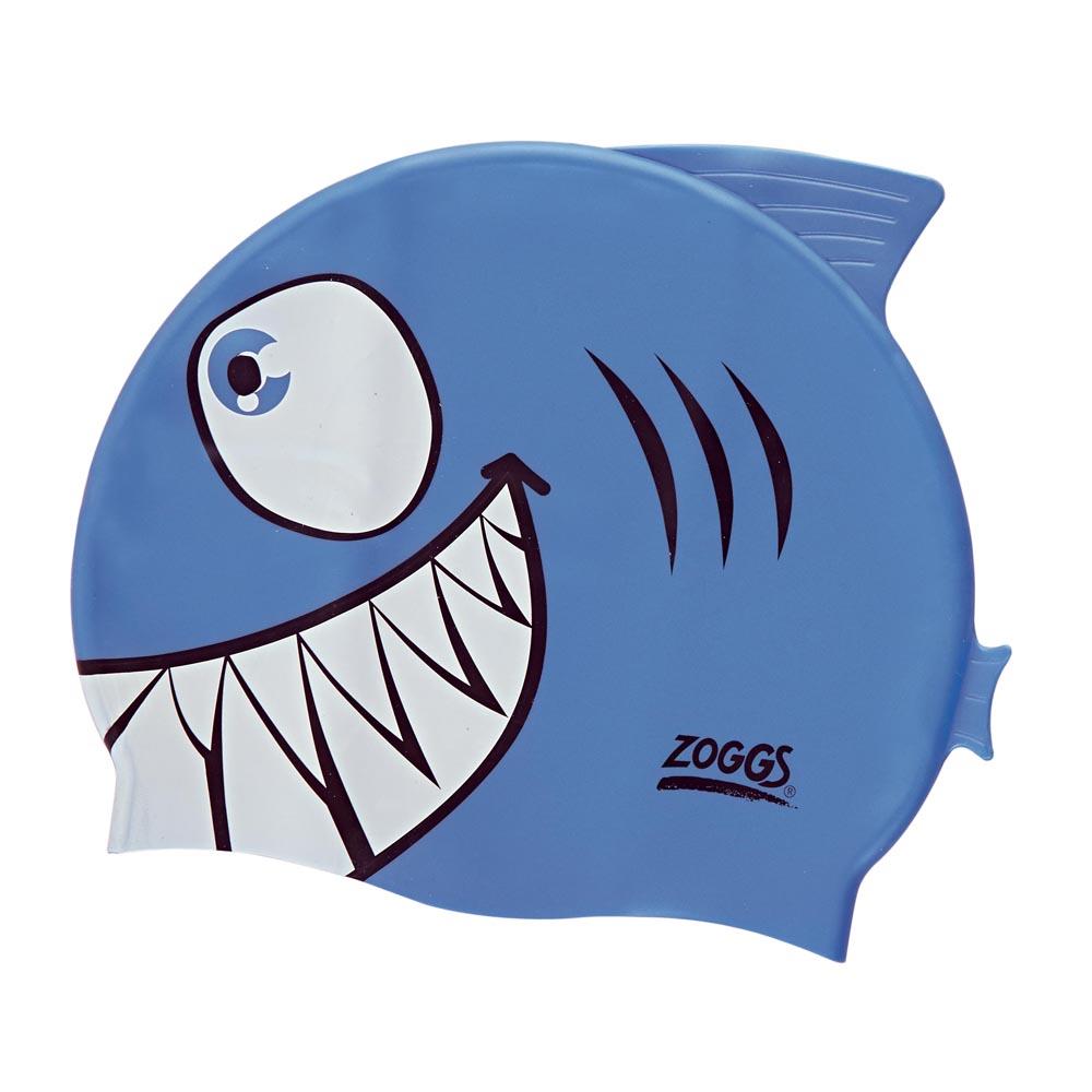 zoggs character silicone junior swimming cap bleu