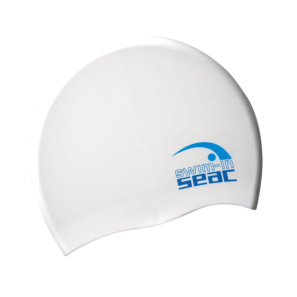 seacsub silicone junior swimming cap blanc