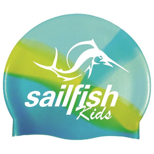 sailfish silicone junior swimming cap bleu