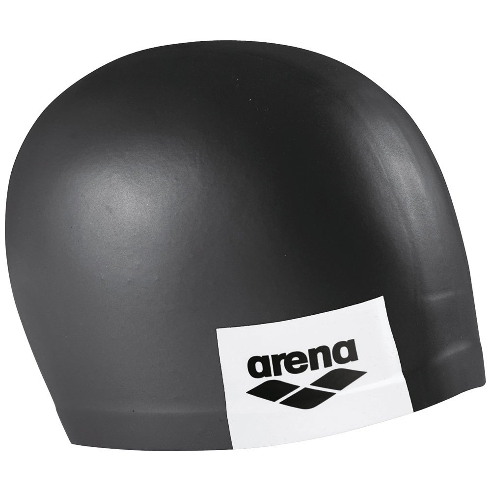 arena logo moulded swimming cap noir