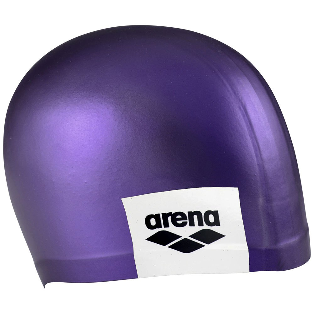 arena logo moulded swimming cap violet