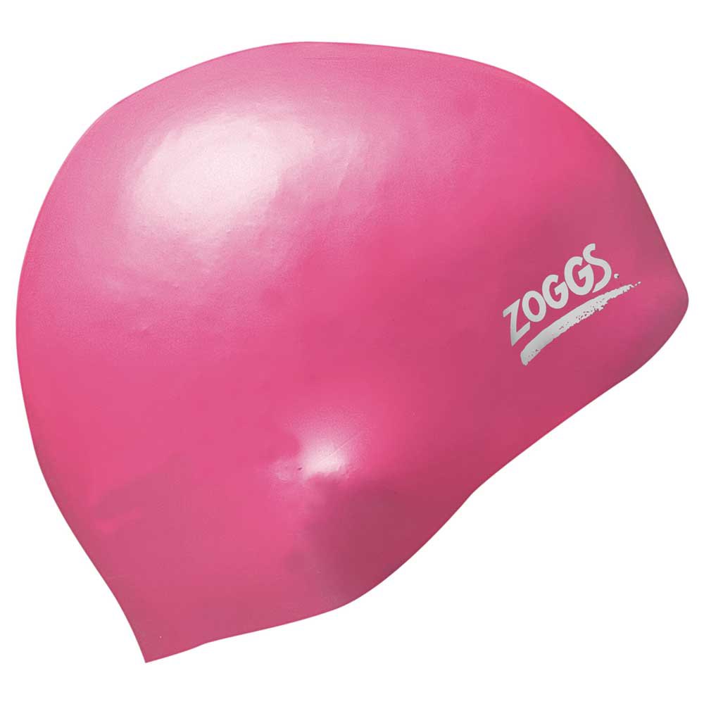 zoggs easy fit silicone swimming cap rose