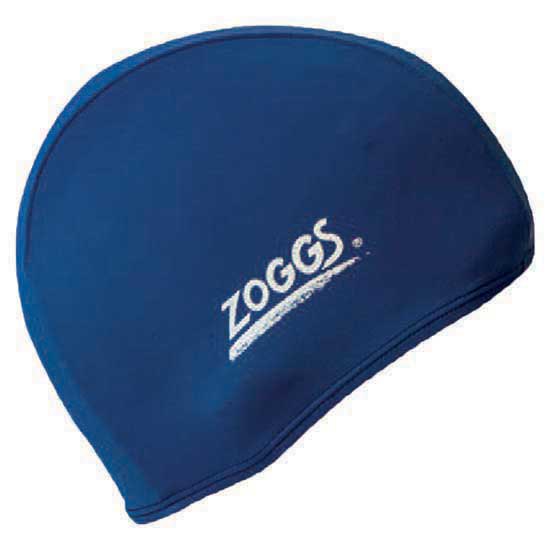 zoggs silicone plain swimming cap bleu