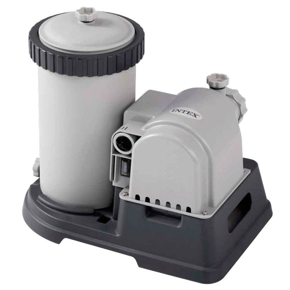 intex krystal clear cartridge filter pump 9.463l/h gris