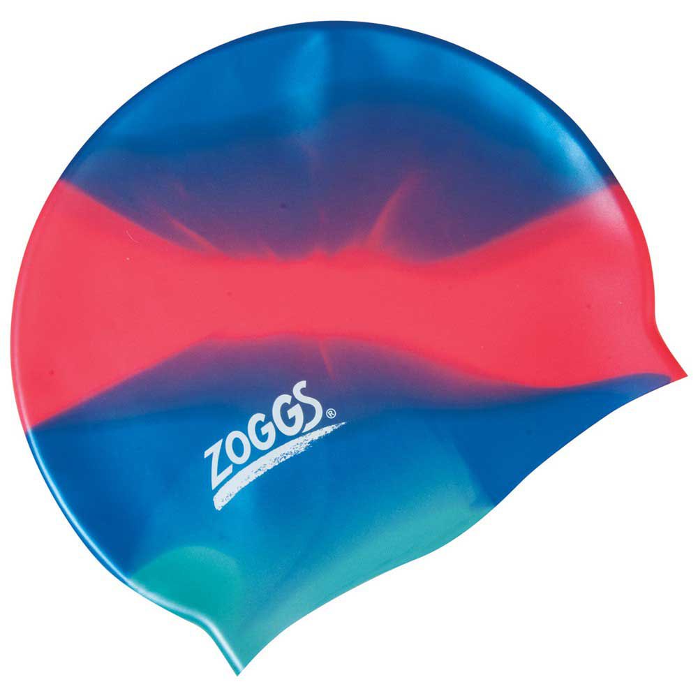 zoggs silicone junior swimming cap rouge,bleu