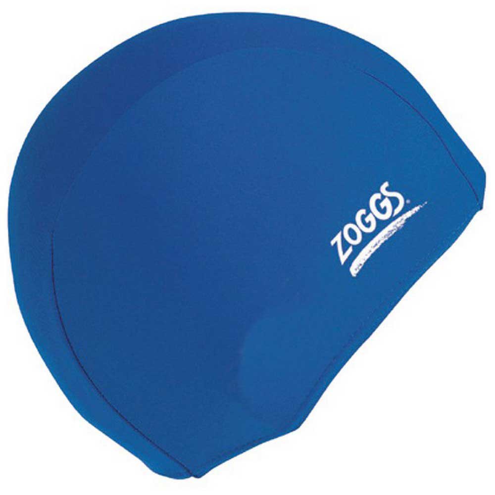 zoggs deluxe stretch swimming cap bleu