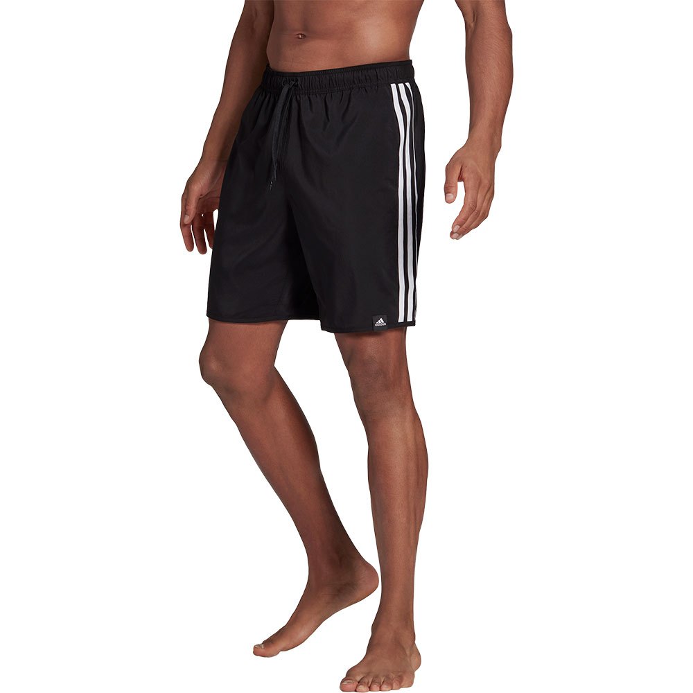 adidas classic 3 stripes swimming shorts noir s homme