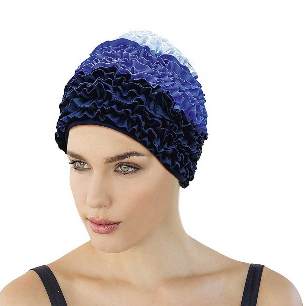 fashy fabric swimming cap bleu