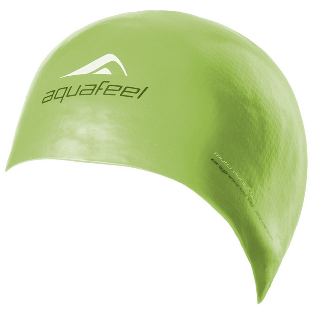 aquafeel silicone swimming cap vert