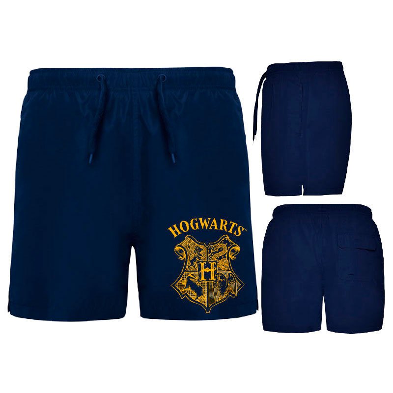 warner bros harry potter hogwarts swimming shorts bleu s homme