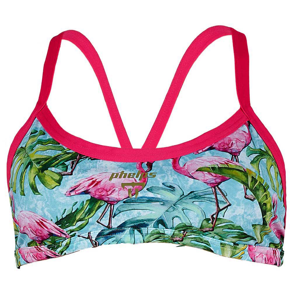 phelps flamingo bikini top bleu,rose fr 30 femme