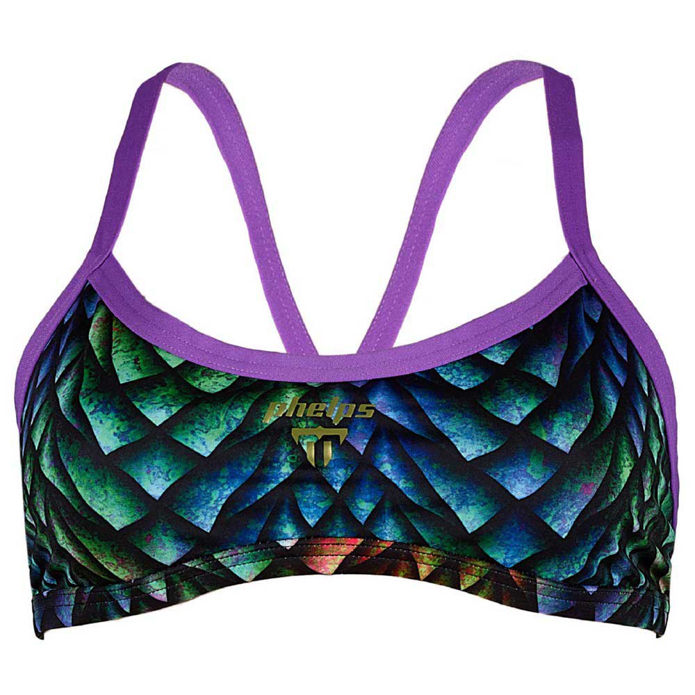 phelps peacock bikini top multicolore fr 30 femme