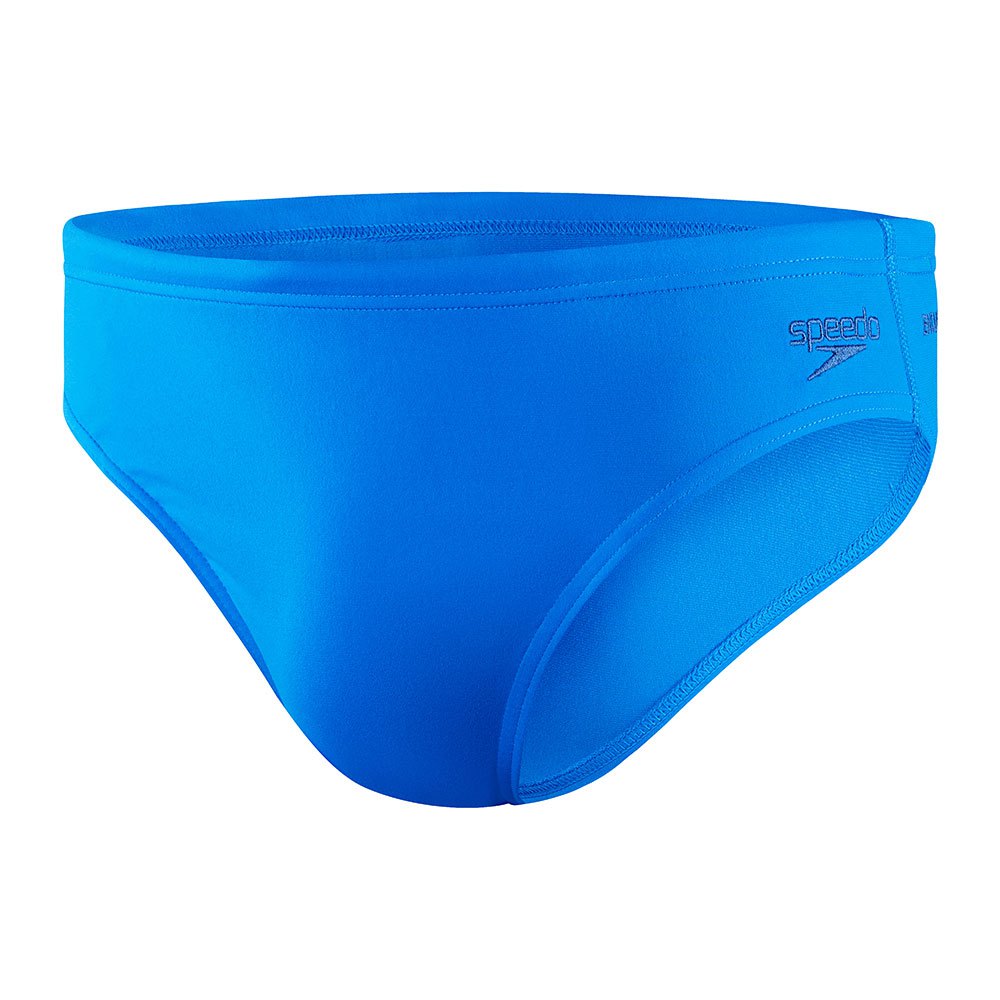 speedo eco endurance + 7 cm swimming brief bleu 38 homme