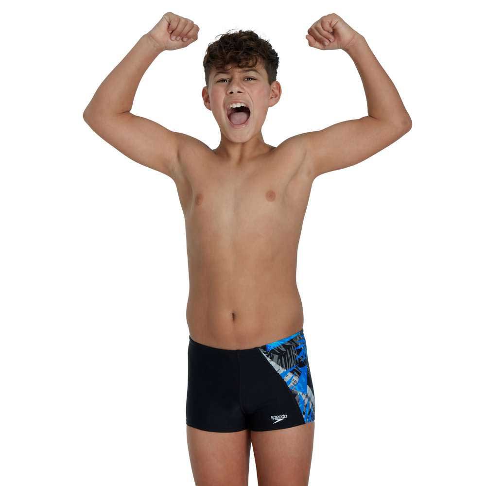 speedo digital panel swim boxer noir 5-6 years garçon