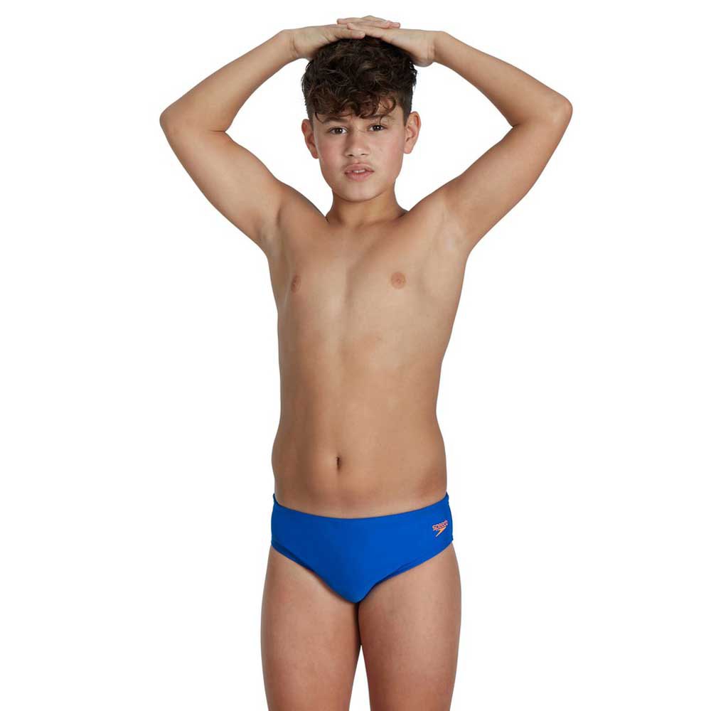 speedo logo 6.5 cm swimming brief bleu 11-12 years garçon