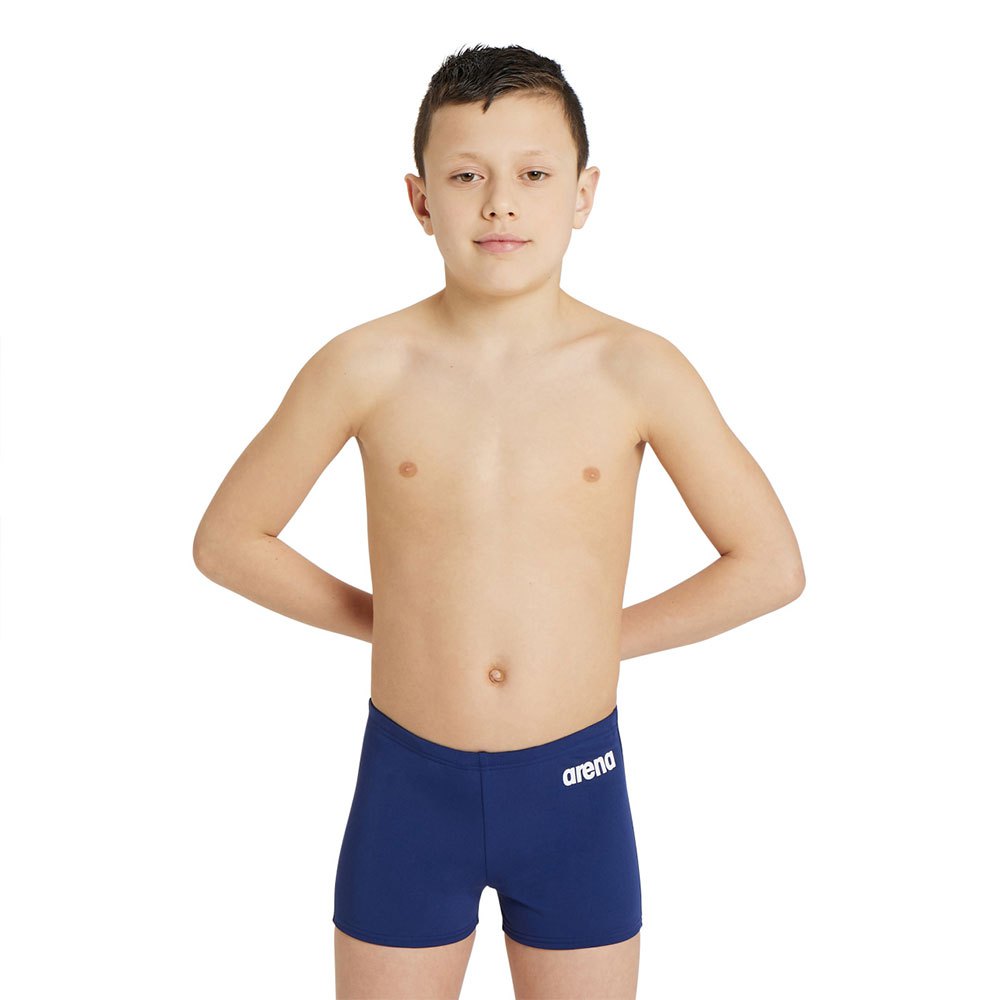 arena team solid swimming shorts bleu 14-15 years garçon