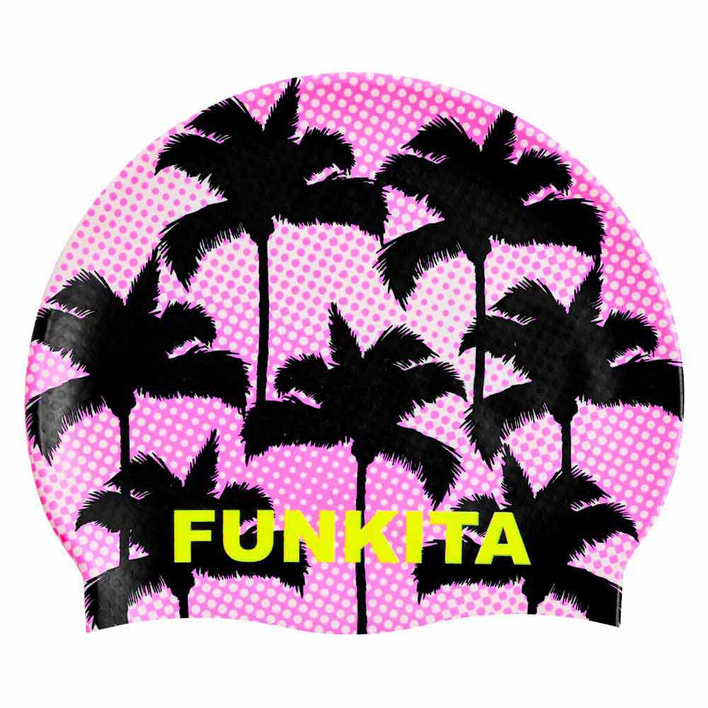funkita silicone pop palms swimming cap rose