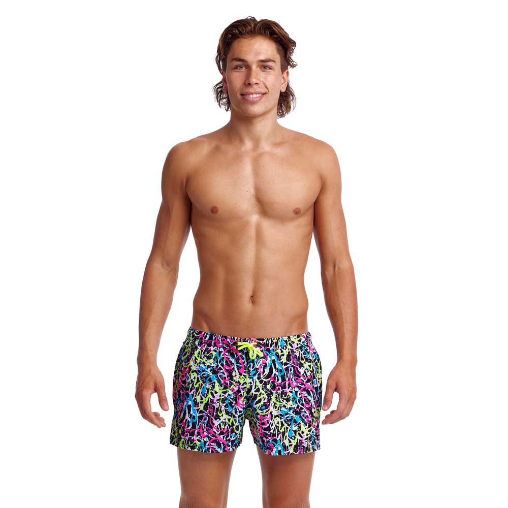 funky trunks shorty shorts messed up swimming shorts multicolore l homme