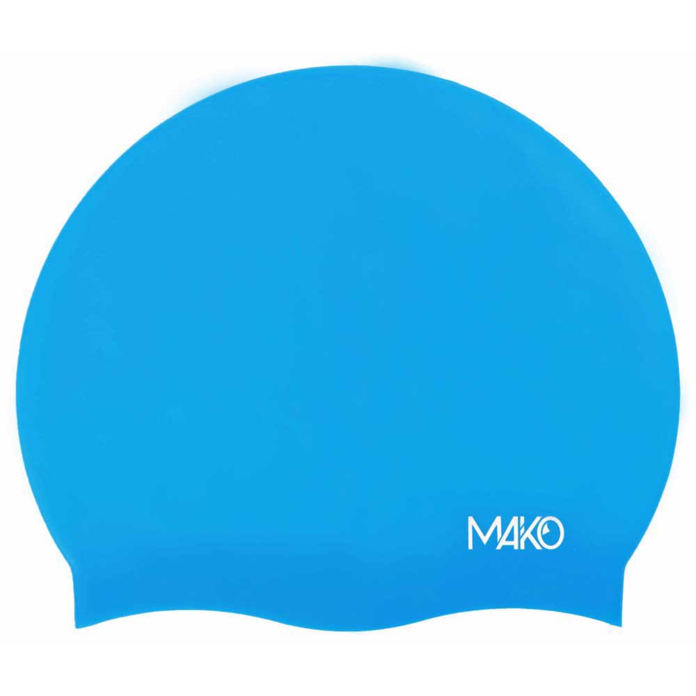 mako signature swimming cap bleu