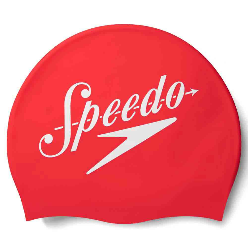 speedo logo placement swimming cap rouge