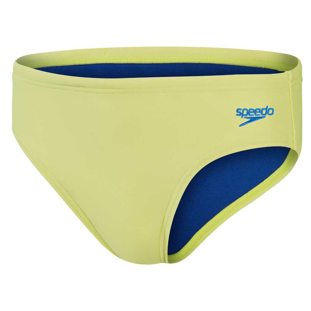 speedo logo 6.5 cm swimming brief jaune,bleu 11-12 years garçon