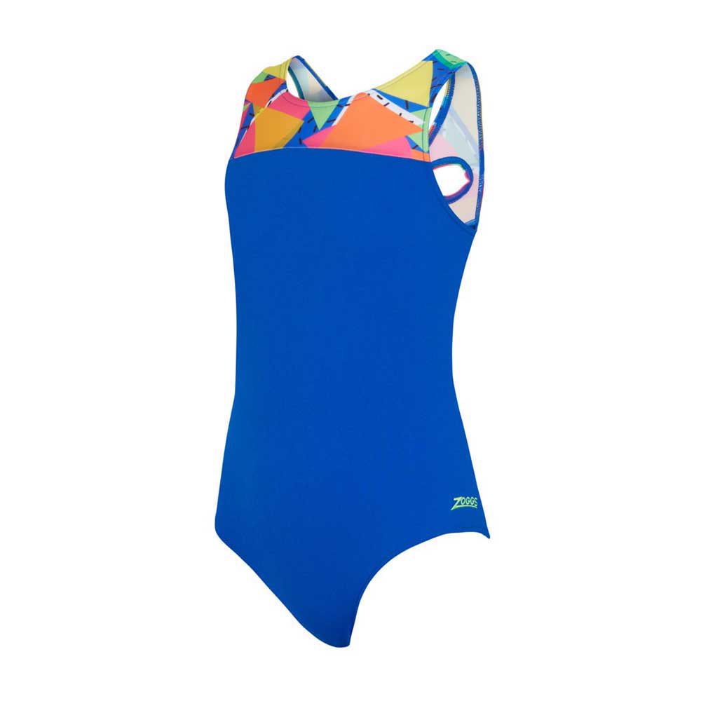 zoggs infinity back swimsuit bleu 30 fille