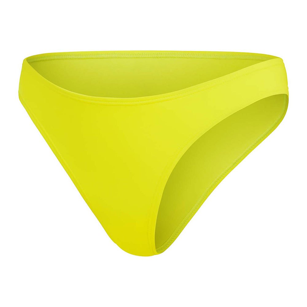speedo solid scoop bikini bottom jaune 2xs femme